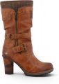 Mustang Dames lange laarzen met halve kuit M0162001 - Bruin