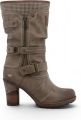 Mustang Dames lange laarzen met halve kuit M0162001 - Bruin