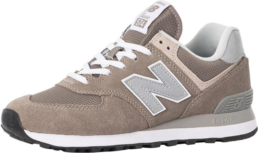 New Balance 574 Klassieke Suède Sneakers Grijs
