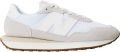 New Balance Dames 237 Classic suède sneakers (Wit Gum) - Wit