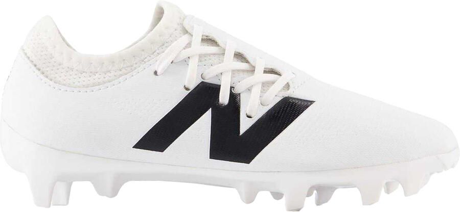 New Balance Furon V7+ Dispatch voetbalschoenen voor kinderen voor harde ondergrond (Wit Zwart)