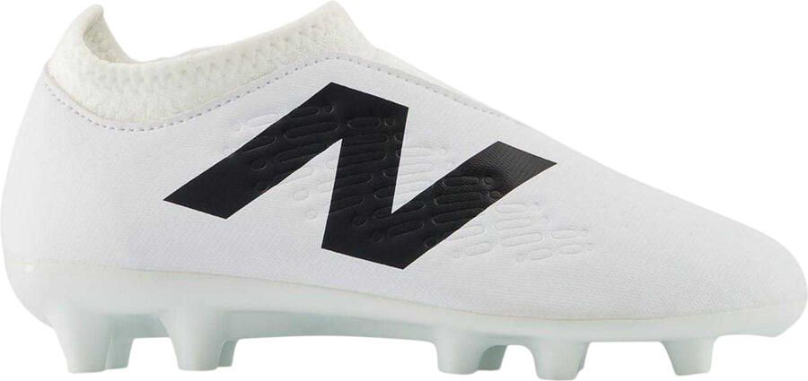 New Balance Tekela V4+ Magique voetbalschoenen voor kinderen voor harde ondergrond (Wit Zwart)
