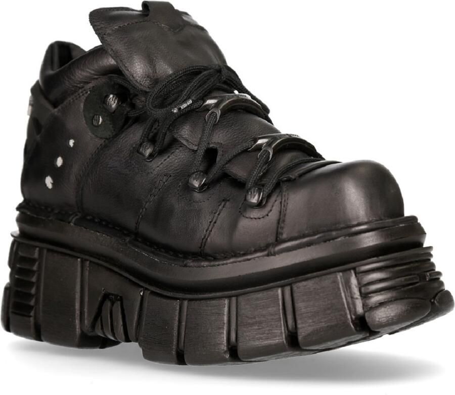 New Rock 106N-S52 TORENSCHOENEN metalen zwart lederen biker punk gotische laarzen