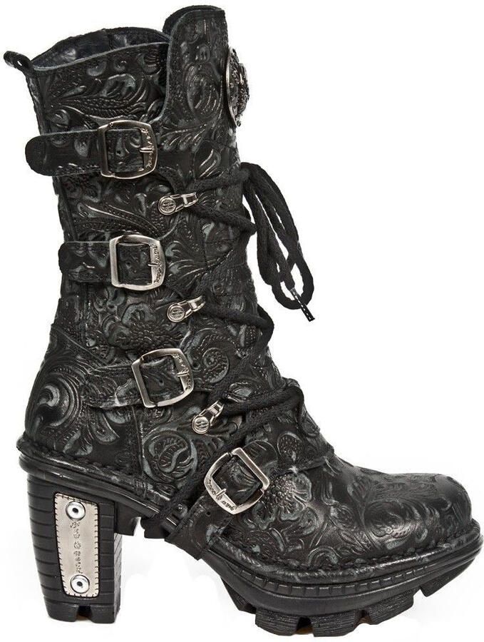 New Rock dames bloemen gotische leren laarzen NEOTR005-S25