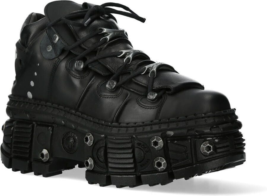 New Rock Goth leren enkellaarzen-WALL106-S25