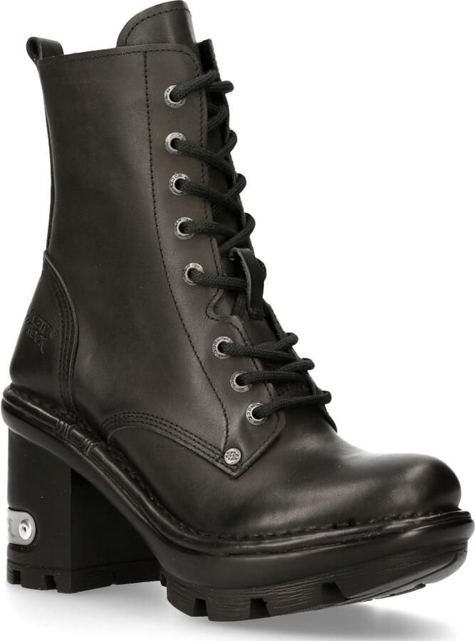 New Rock Gothic Zwart Leren Bikerlaarzen NEOTYRE07X-S1