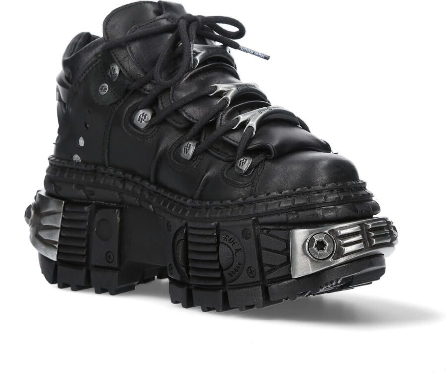 New Rock lederen platform enkellaarzen-WALL106-S10