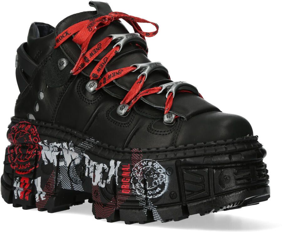 New Rock punk goth leren laarzen-WALL106-C9