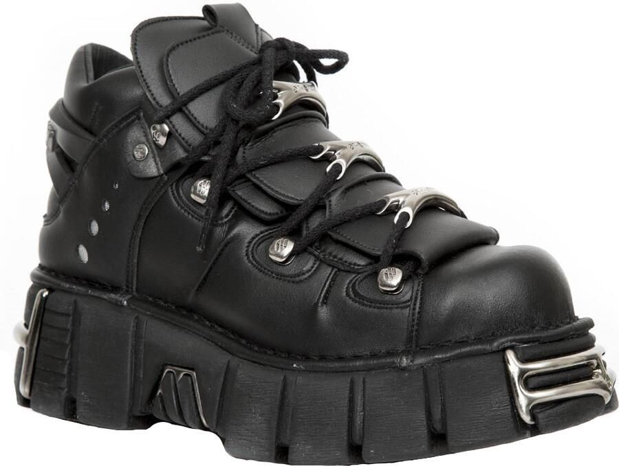 New Rock Unisex veganistisch lederen gotische laarzen M-106-VS1