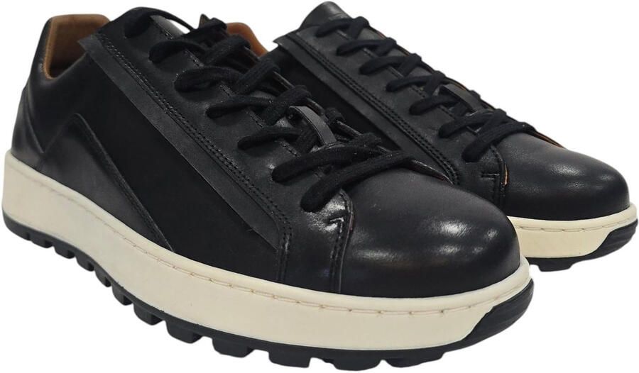 Nicholas Deakins Gilmore leren veterschoenen voor heren (Zwart)