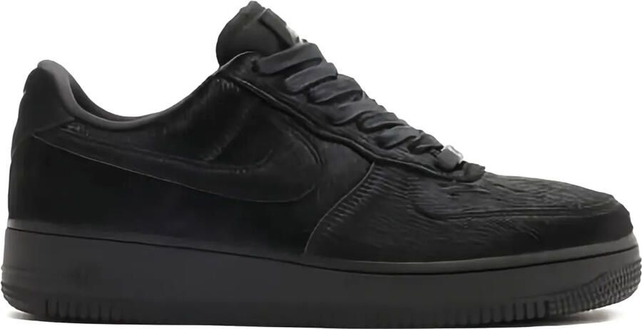 Nike Air Force 1 Low '07 Triple Black Pony Hair Sneakers