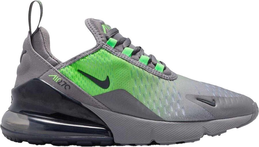 Nike Air Max 270 React Swoosh-sportschoenen voor kinderen (Grijs Volt)