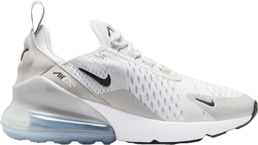 Nike Air Max 270 React Swoosh-sportschoenen voor kinderen (Grijs Zwart)