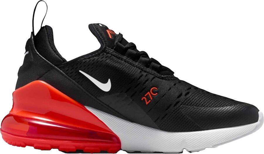 Nike Air Max 270 React Swoosh-sportschoenen voor kinderen (Zwart Rood)