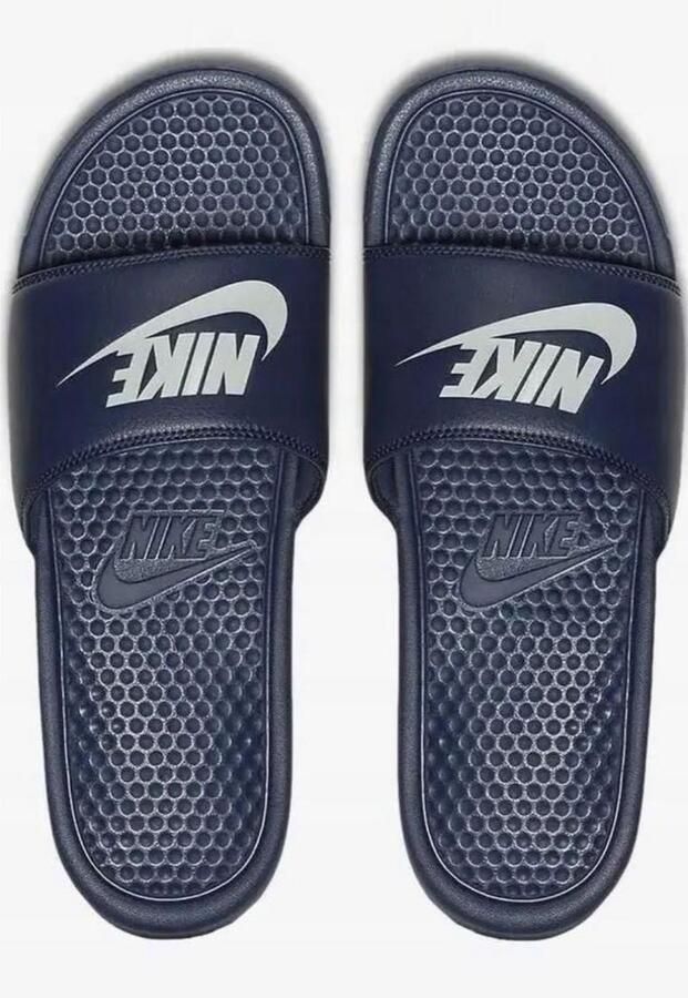 Nike Benassi Slip On Sliders in Midnght Navy
