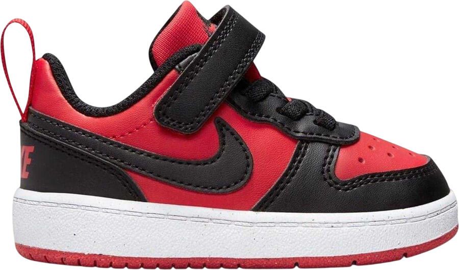 Nike Borough leren sportschoenen voor kinderen jongeren (Rood Zwart)