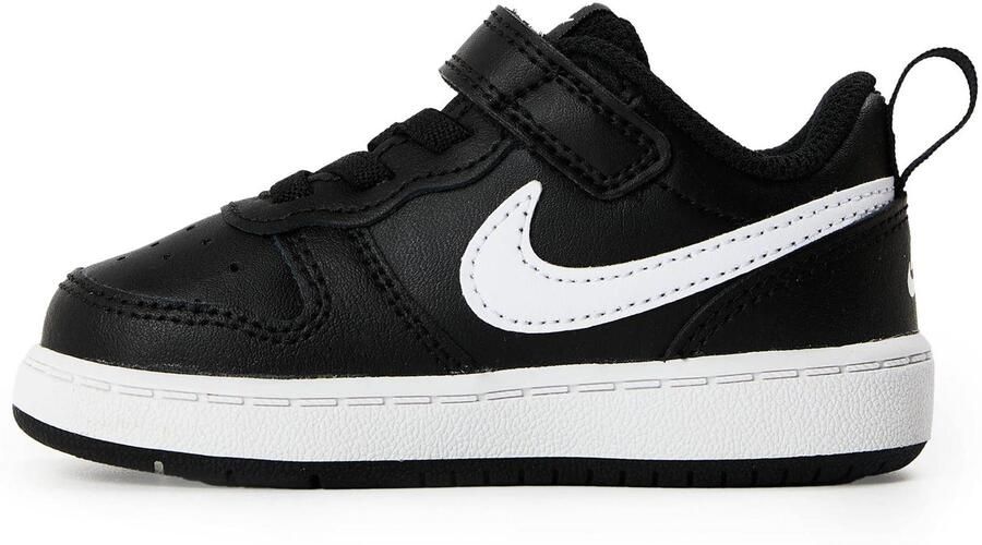 Nike Borough leren sportschoenen voor kinderen jongeren (Zwart Groen Wit)
