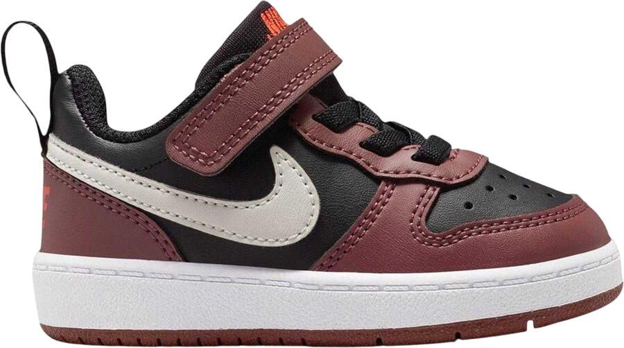 Nike Borough leren sportschoenen voor kinderen jongeren (Zwart Rood)