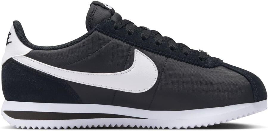Nike Cortez-suède sneakers voor dames (Zwart Wit)