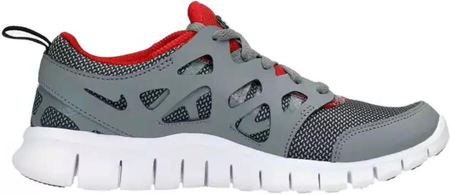 Nike Free Run 2 GS Lace Up Grijs Synthetisch Kinderschoenen 443742 035