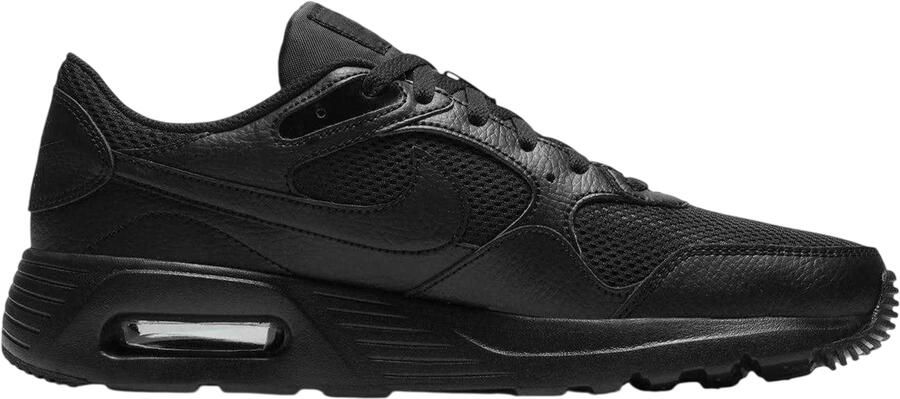 Nike Heren Air Max SC Leren Trainers (Drievoudig zwart)