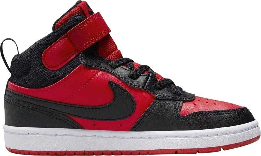Nike Hoge sneakers voor jongens van Court Borough (Rood Zwart)