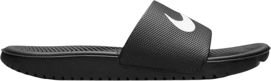 Nike Kinderen Kids Kawa platte slippers met één bandje (Allemaal zwart)
