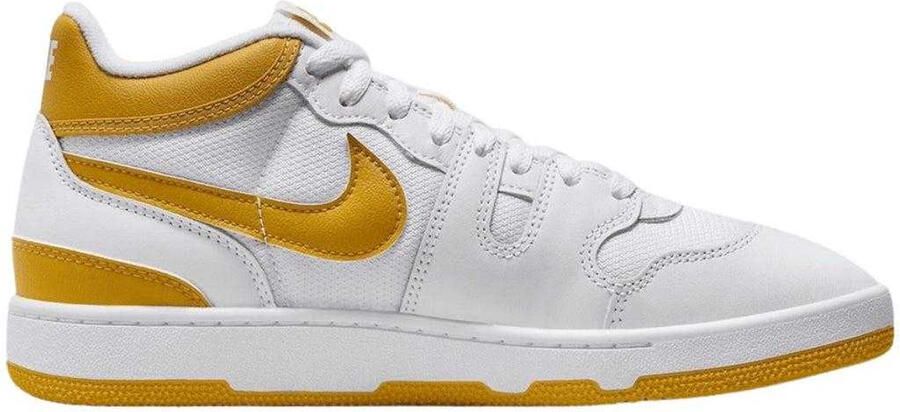Nike Leren Trainers Heren Attack (Wit Geel)