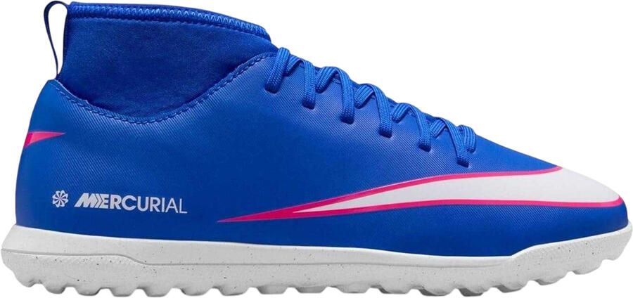 Nike Mercurial Superfly 10 hoge voetbalschoenen voor kinderen (Blauw Wit Roze)