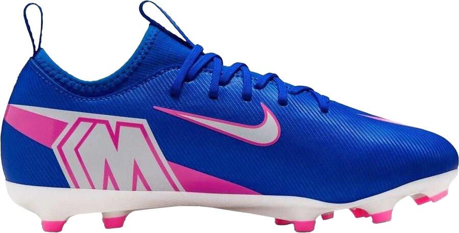 Nike Mercurial voetbalschoenen voor kinderen (firm ground) (Blauw Wit Roze)