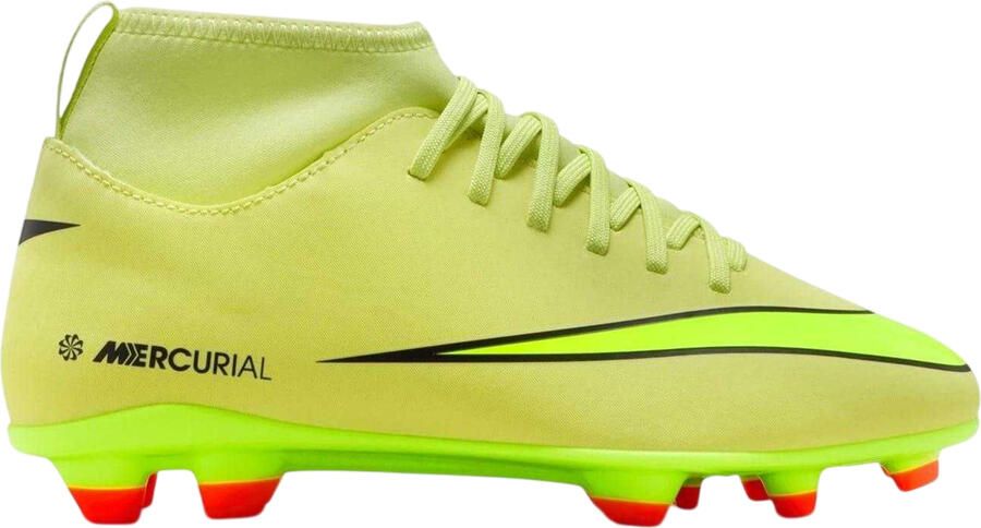 Nike Mercurial voetbalschoenen voor kinderen (firm ground) (Volt Kransrood)