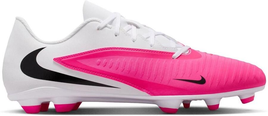 Nike Phantom 6 Low voetbalschoenen voor heren voor harde ondergrond (Wit Roze)