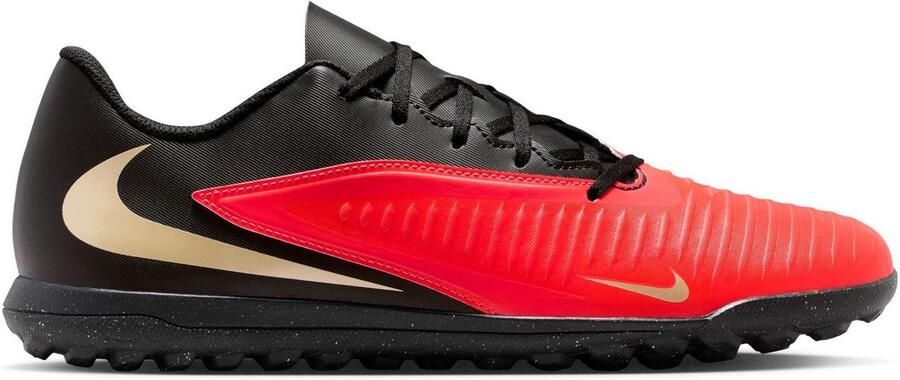 Nike Phantom 6 platte voetbalschoenen voor volwassenen (unisex) (Rood Zwart)