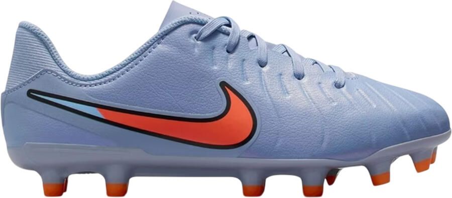 Nike Tiempo Legend 10 voetbalschoenen voor kinderen voor harde ondergrond (Blauw Zwart)