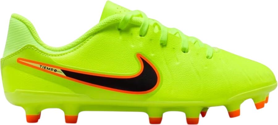 Nike Tiempo Legend 10 voetbalschoenen voor kinderen voor harde ondergrond (Volt Zwart)