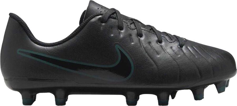 Nike Tiempo Legend 10 voetbalschoenen voor kinderen voor harde ondergrond (Zwart Groen)