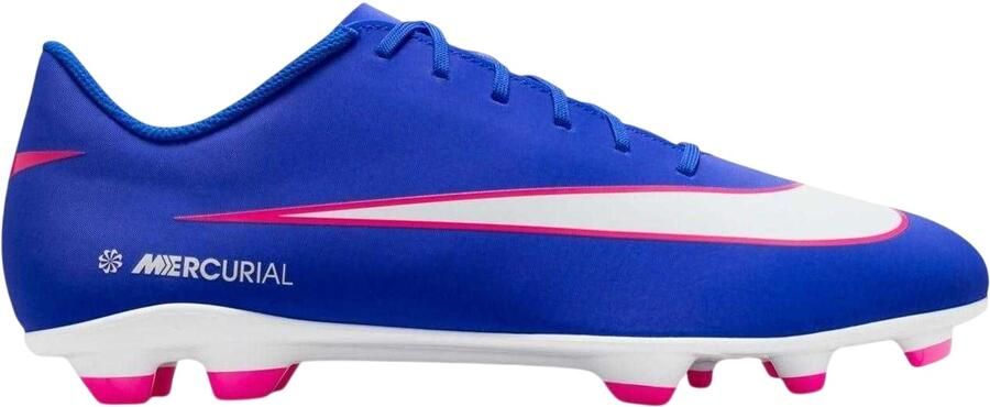 Nike Unisex voetbalschoenen voor volwassenen Mercurial Firm Ground (Blauw Wit Roze)