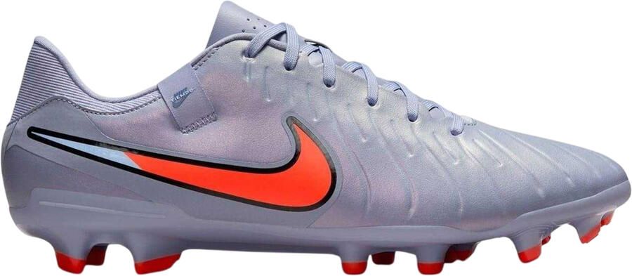 Nike Unisex voetbalschoenen voor volwassenen: Tiempo Legend 10 van leer voor harde ondergrond (Blauw Zwart)