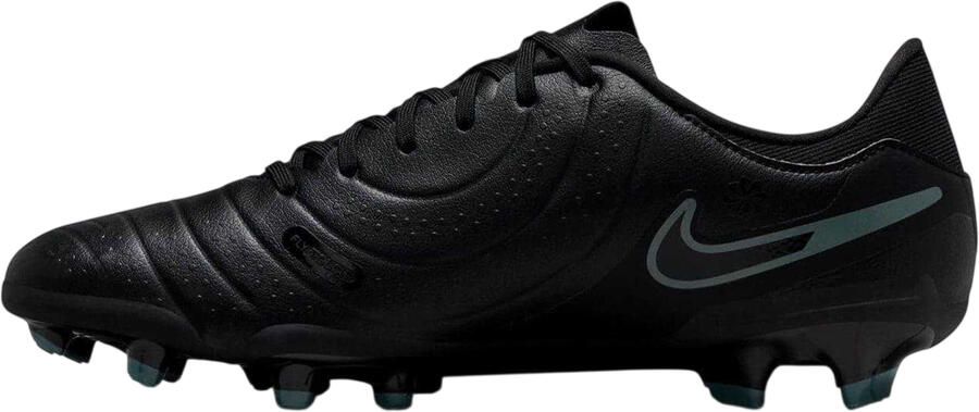 Nike Unisex voetbalschoenen voor volwassenen: Tiempo Legend 10 van leer voor harde ondergrond (Zwart Groen)
