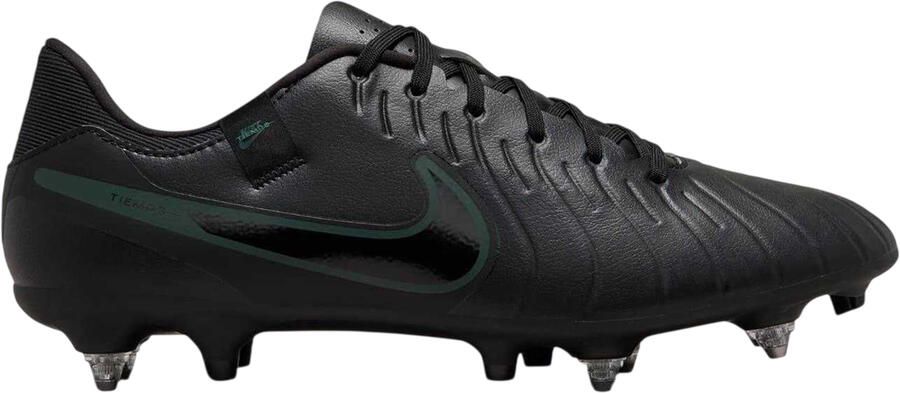Nike Unisex voetbalschoenen voor volwassenen: Tiempo Legend 10 voor zachte ondergrond (Zwart)
