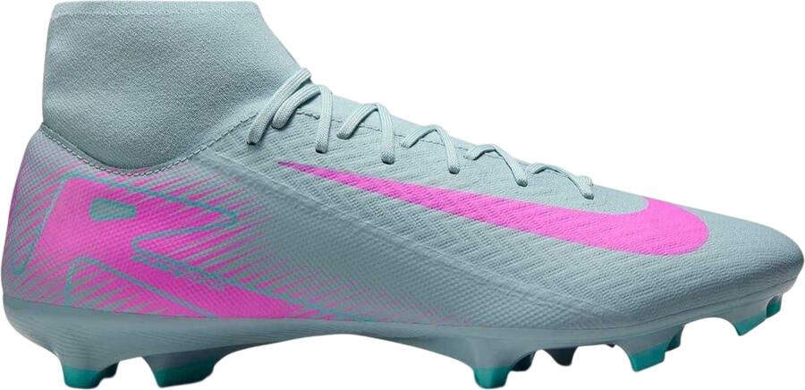 Nike Unisex Zoom Mercurial Superfly 10 Academy voetbalschoenen voor volwassenen voor harde ondergrond (GRIJS PINK)