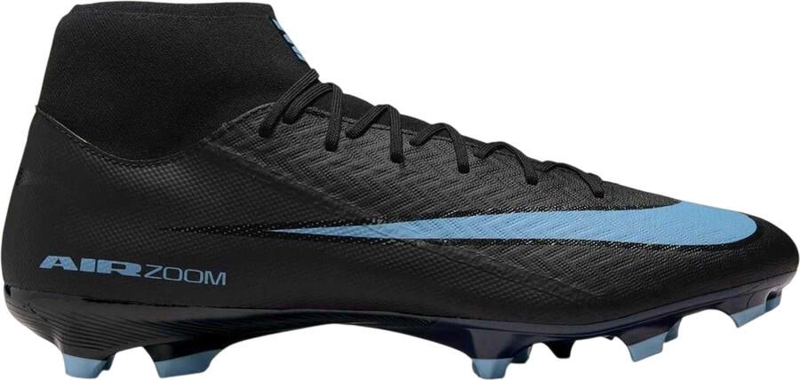Nike Unisex Zoom Mercurial Superfly 10 Academy voetbalschoenen voor volwassenen voor harde ondergrond (ZWART BLAUW)