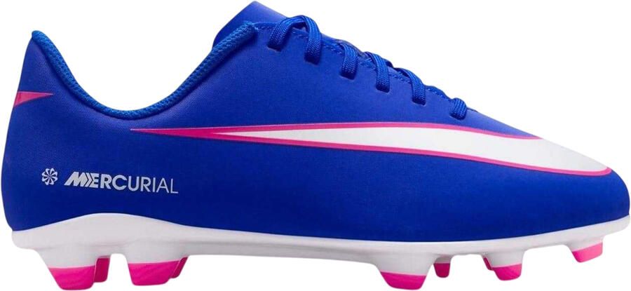 Nike Vapor voetbalschoenen voor kinderen met stevige zool (Blauw Wit Roze)