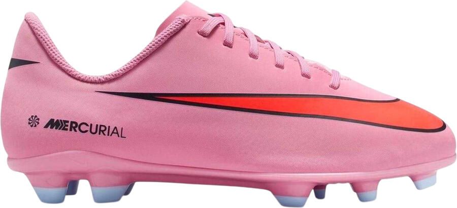 Nike Vapor voetbalschoenen voor kinderen met stevige zool (Roze Zwart)