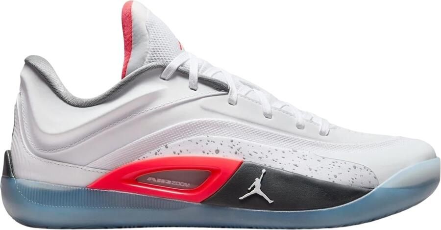 Nike Zion 4 basketbalschoenen met veters voor heren (Wit Rood)
