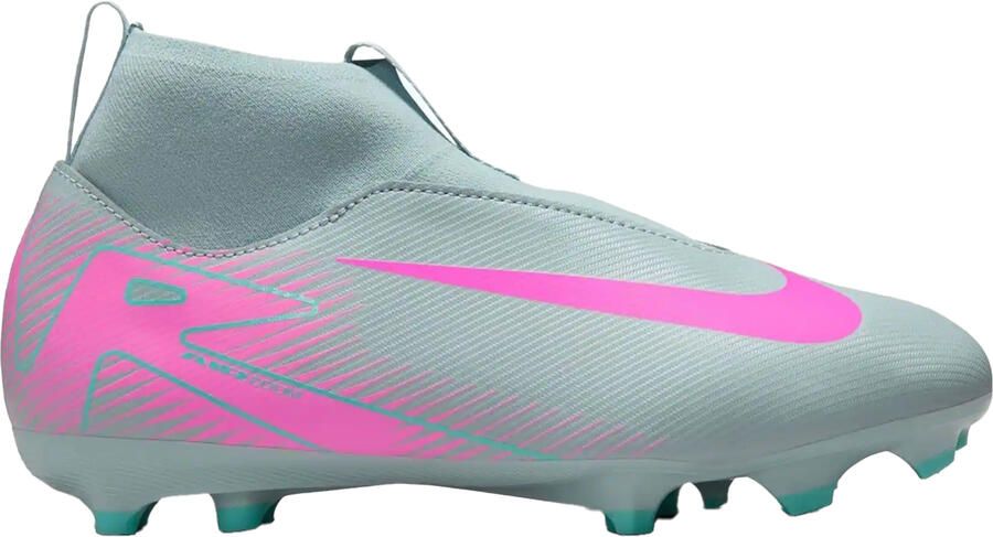 Nike Zoom Mercurial Superfly 10 Academy voetbalschoenen voor kinderen voor harde ondergrond (GRIJS PINK)