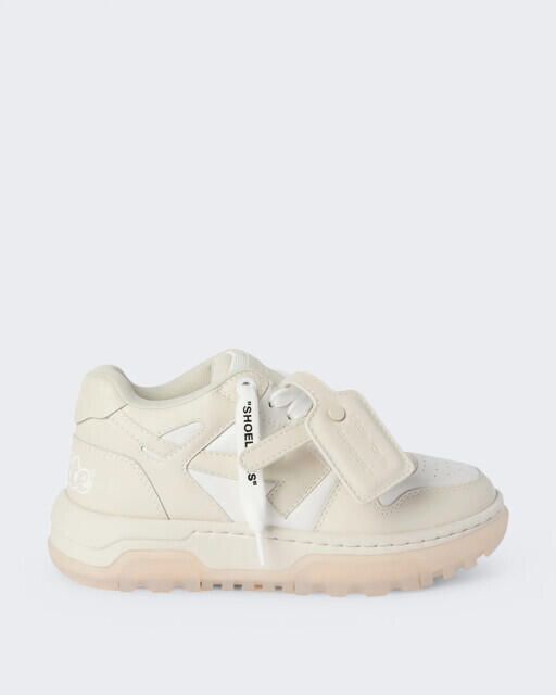 Off White Dames chunky varsity sneaker in en beige