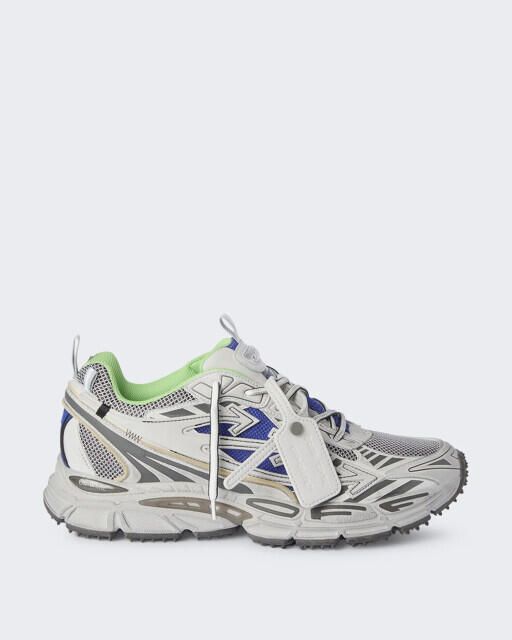 Off White Heren be right back worn out sneaker donker met donkergrijs