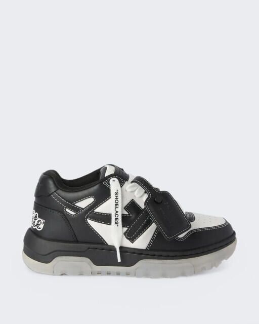 Off White Heren chunky varsity sneaker in en zwart