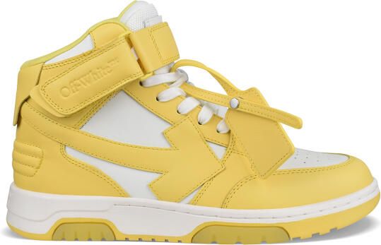 Off-White Out of Office Mid Sneakers Geel